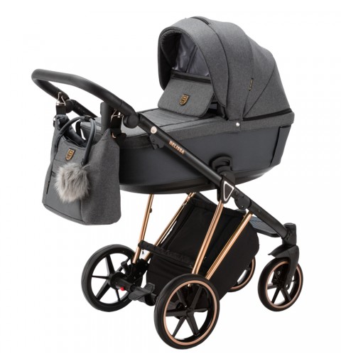 Adamex Belissa Special Edition - wózek wielofunkcyjny, zestaw 2w1 z opcją 3w1 i 4w1 | PS-596